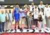Mérido Torres realiza saque de honor en el duelo entre Los Prados y Mauricio Báez